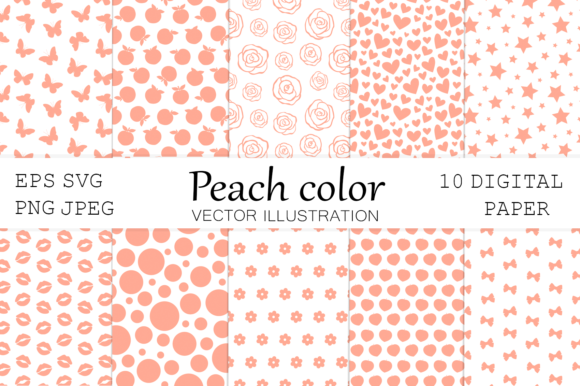 Download Peach Paper. Hearts Paper. Pastel Colors - Hearts Collection