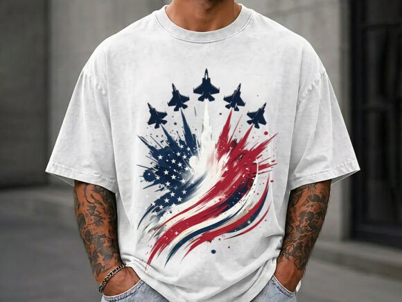 Download USA 4th of July Patriotic Jets Shirt PNG - Usa Collection