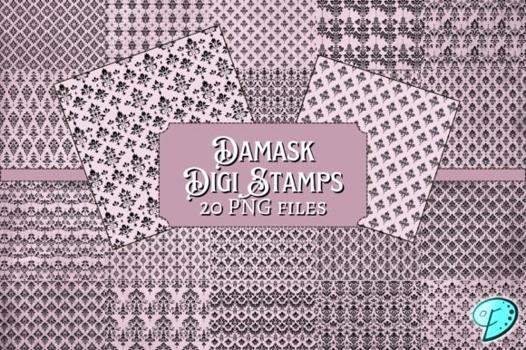 Download Damask Digi Stamps Bundle Seamless - Damask Collection