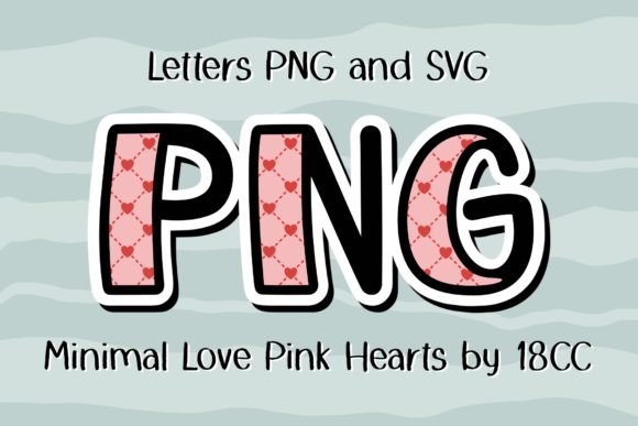 Download Minimal Love Pink Hearts Letters ‪PNG‬ - Hearts Collection