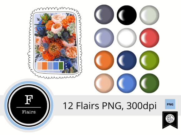 Download Digital Scrapbooking Flairs Set 1 - Scrapbooking Collection