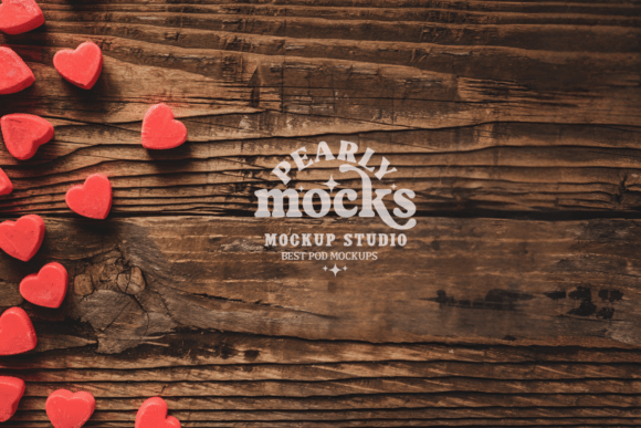 Download Valentine's Day Heart Flat Lay Mockup 3 - Premium Bundle