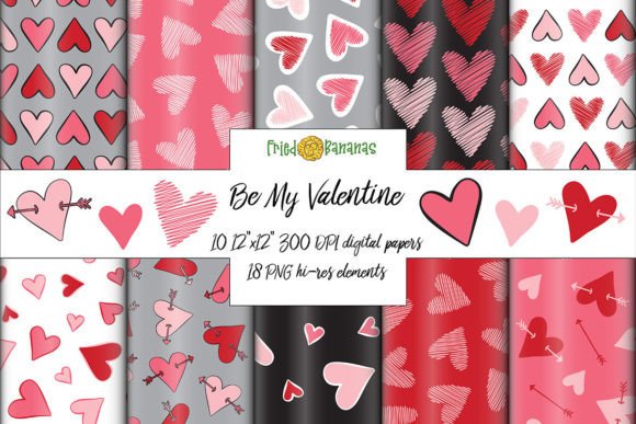 Download Valentine Hearts Paper Pacl - Hearts Collection