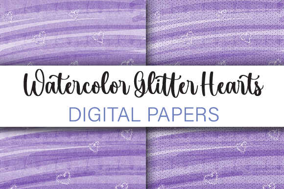 Download Valentines Day Watercolor Hearts Paper - Hearts Collection