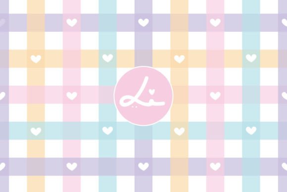 Download Gingham Plaids Hearts Seamless Pattern - Hearts Collection