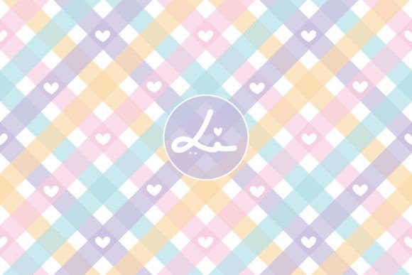 Download Gingham Plaids Hearts Seamless Pattern - Hearts Collection