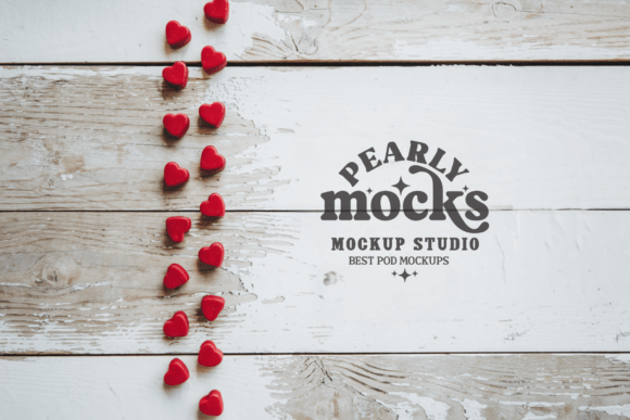 Download Valentine's Day Heart Flat Lay Mockup 10 - Premium Resources